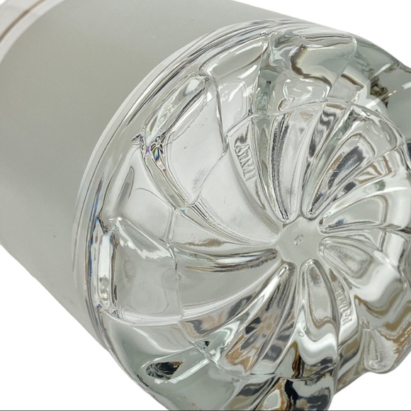 Mid Century Modern Italy Glass Ice Bucket Floral - Picture 6 of 9